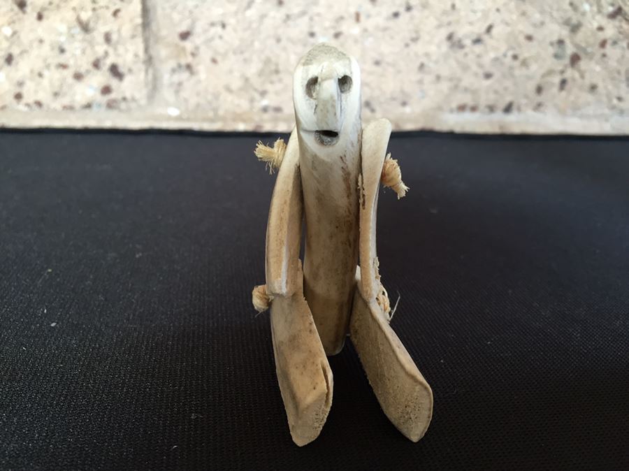 Unusual Jointed Carved Bone Figurine [Photo 4]