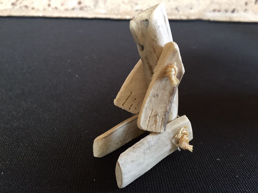 Unusual Jointed Carved Bone Figurine [Photo 2]