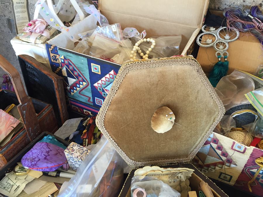 Huge Lot Of Sewing, Crafting Items, Baskets And Box Lot [Photo 25]