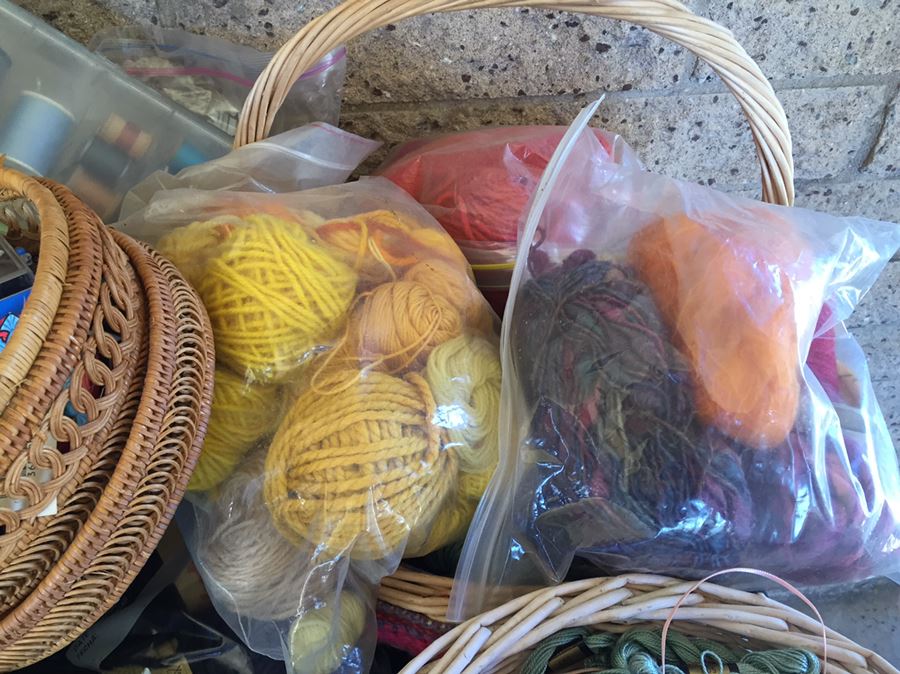 Huge Lot Of Sewing, Crafting Items, Baskets And Box Lot [Photo 13]