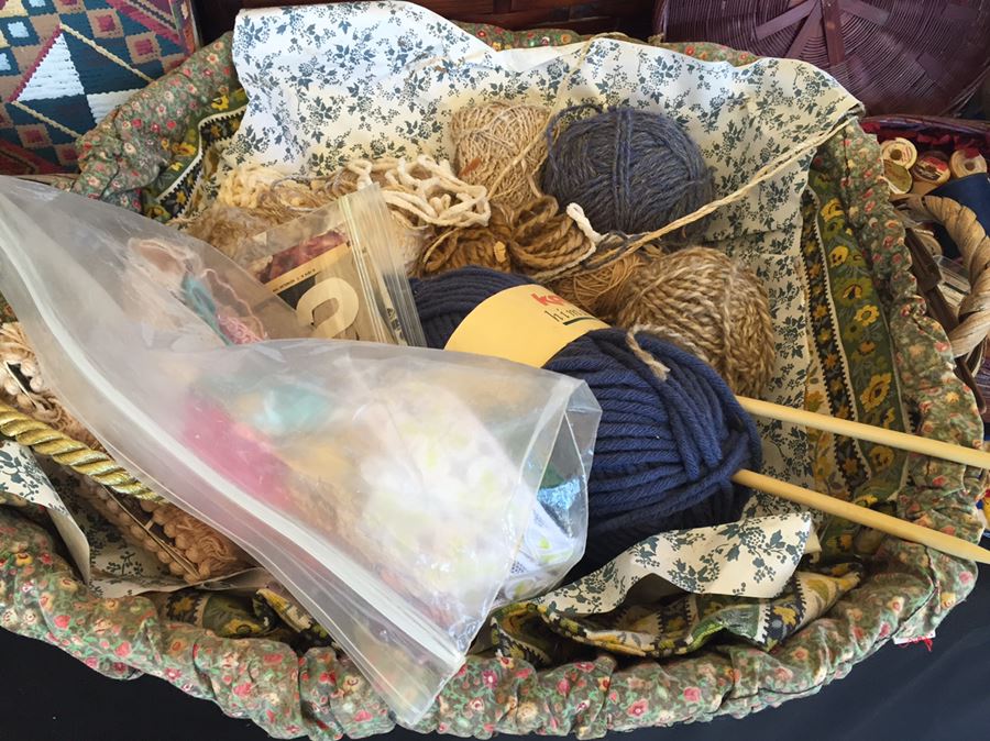 Huge Lot Of Sewing, Crafting Items, Baskets And Box Lot [Photo 10]