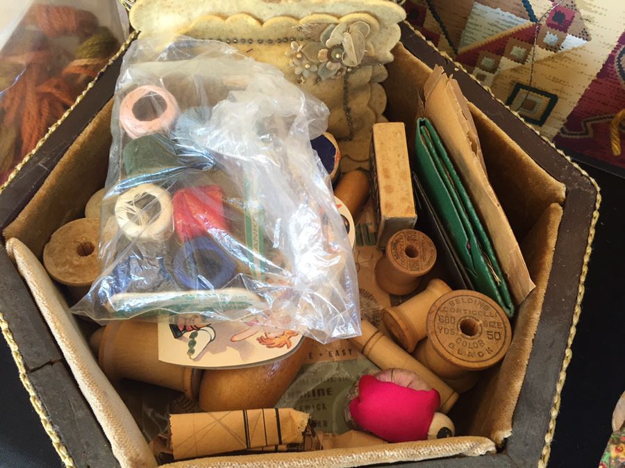 Huge Lot Of Sewing, Crafting Items, Baskets And Box Lot [Photo 24]