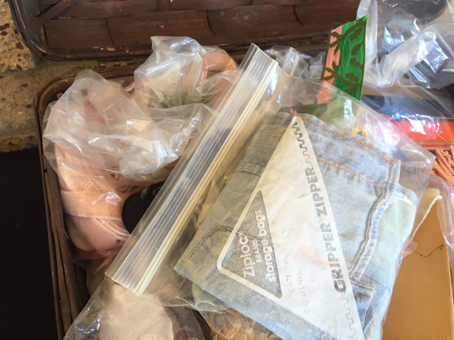 Huge Lot Of Sewing, Crafting Items, Baskets And Box Lot [Photo 29]