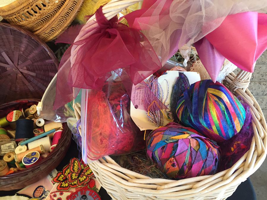 Huge Lot Of Sewing, Crafting Items, Baskets And Box Lot [Photo 14]