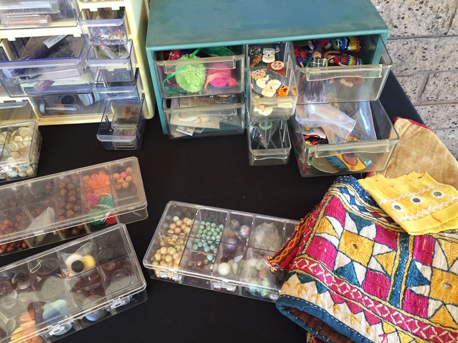 HUGE Lot Of Various Beads And Crafting Items Lot [Photo 2]