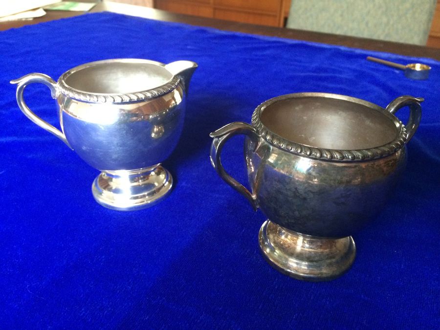 Creamer and Sugar Silverplate Set [Photo 1]