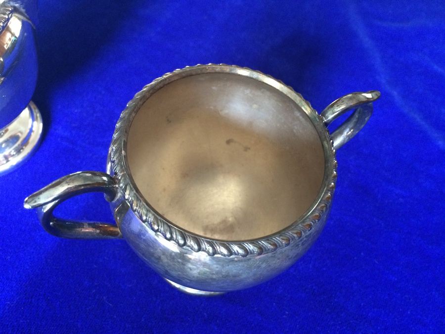 Creamer and Sugar Silverplate Set [Photo 4]