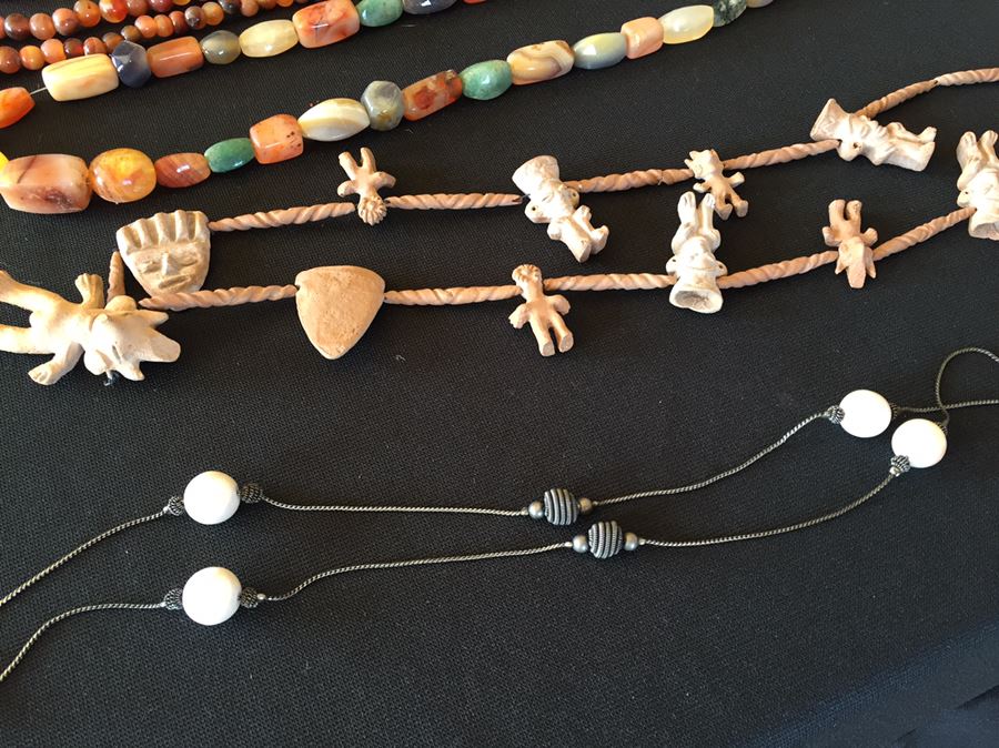 Large Jewelry And Box Lot Includes Various Necklaces, Brooches And Boxes [Photo 8]