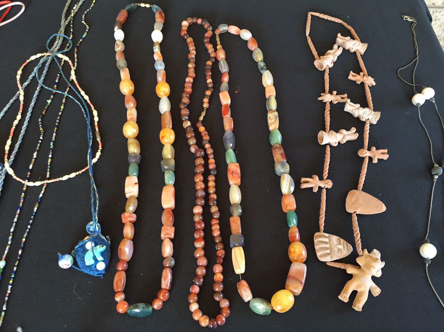 Large Jewelry And Box Lot Includes Various Necklaces, Brooches And Boxes [Photo 9]