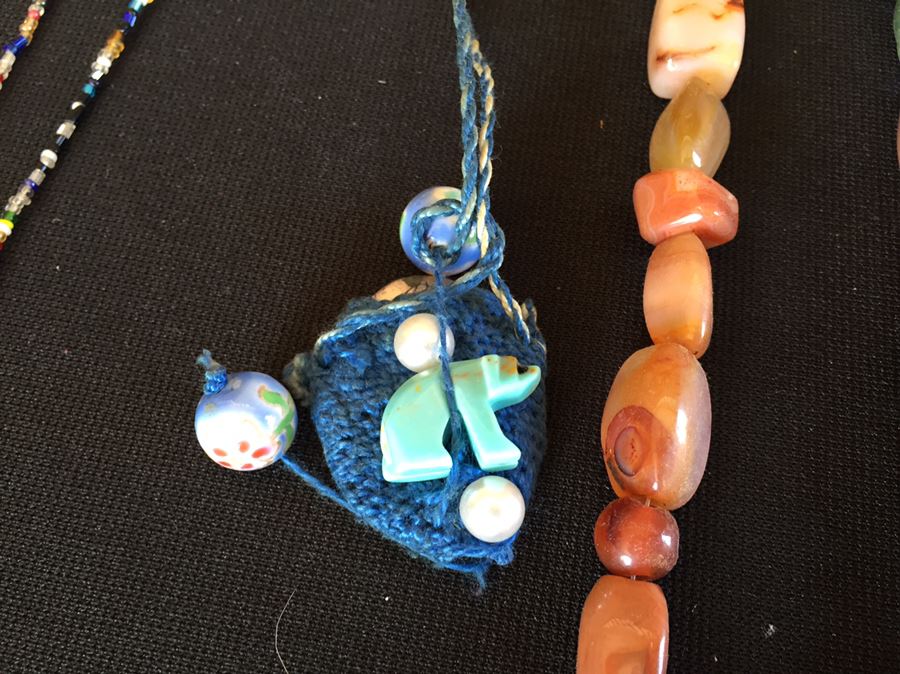 Large Jewelry And Box Lot Includes Various Necklaces, Brooches And Boxes [Photo 12]