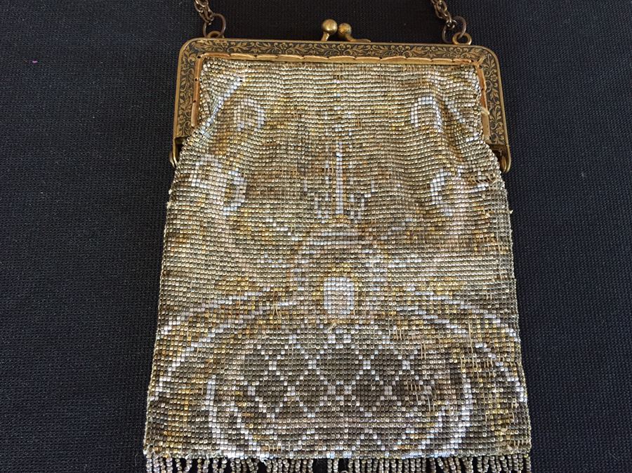 Stunning Vintage Beaded Purse France