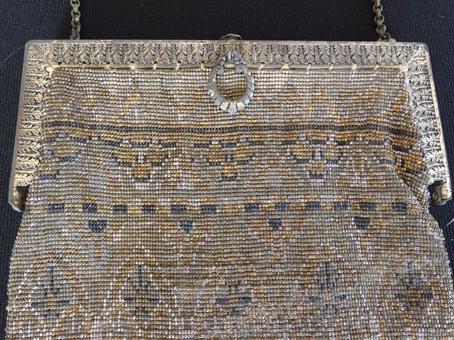 Stunning Vintage Beaded Purse French [Photo 2]