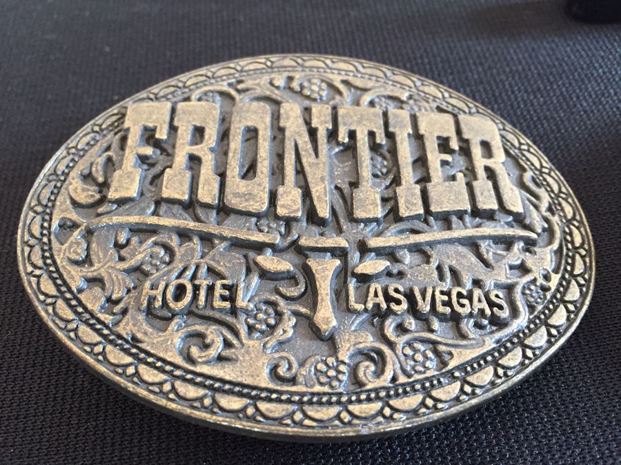 Interesting Men's Dresser Drawer Lot With Zippo Lighter, Pair Of Brass Frontier Casino Las Vegas Belt Buckles And Other Items [Photo 4]