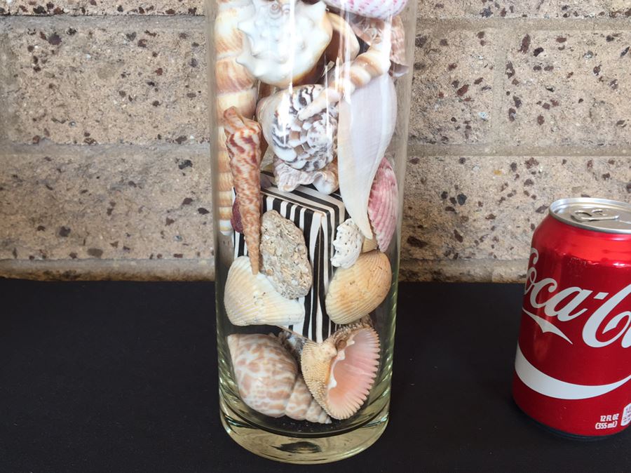 Lidded Glass Bottle Filled With Seashells [Photo 7]