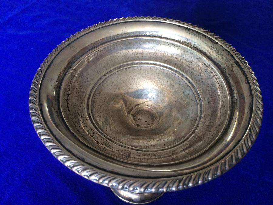 Sterling Re-enforced Footed Silverplate Bowl [Photo 3]