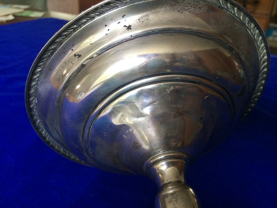 Sterling Re-enforced Footed Silverplate Bowl [Photo 5]