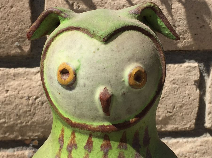 Mid-Century Alfaraz Pottery Spain Large Owl [Photo 2]