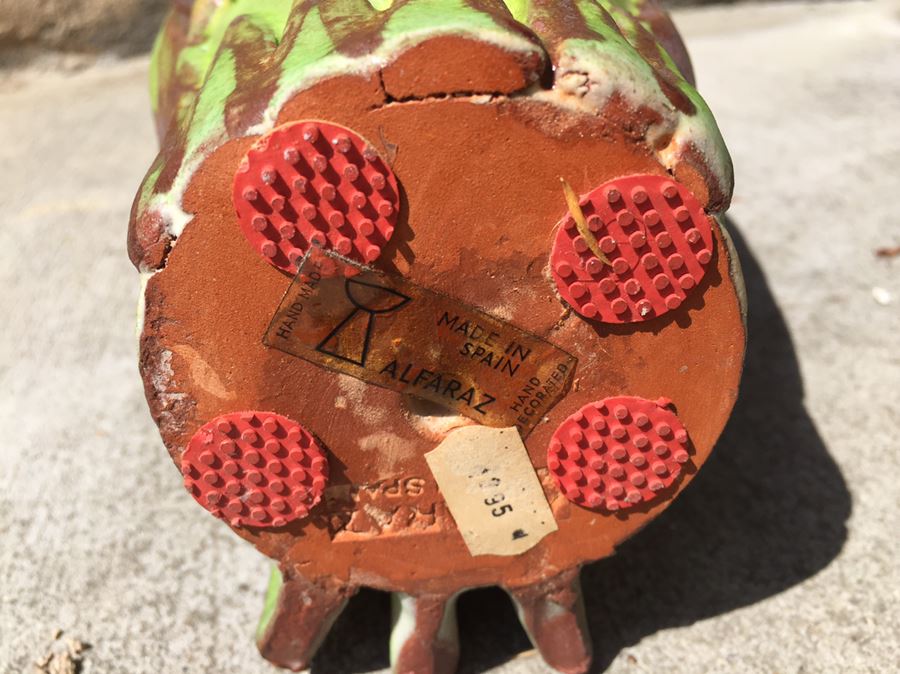 Mid-Century Alfaraz Pottery Spain Large Owl [Photo 7]