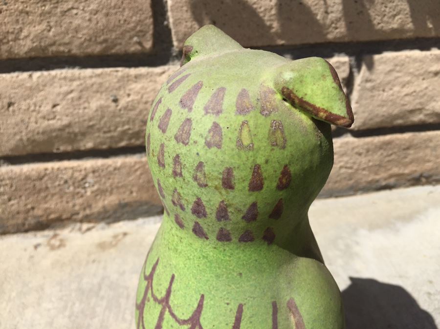 Mid-Century Alfaraz Pottery Spain Large Owl [Photo 6]