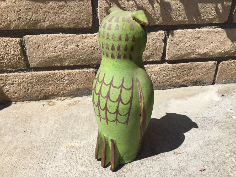 Mid-Century Alfaraz Pottery Spain Large Owl [Photo 5]