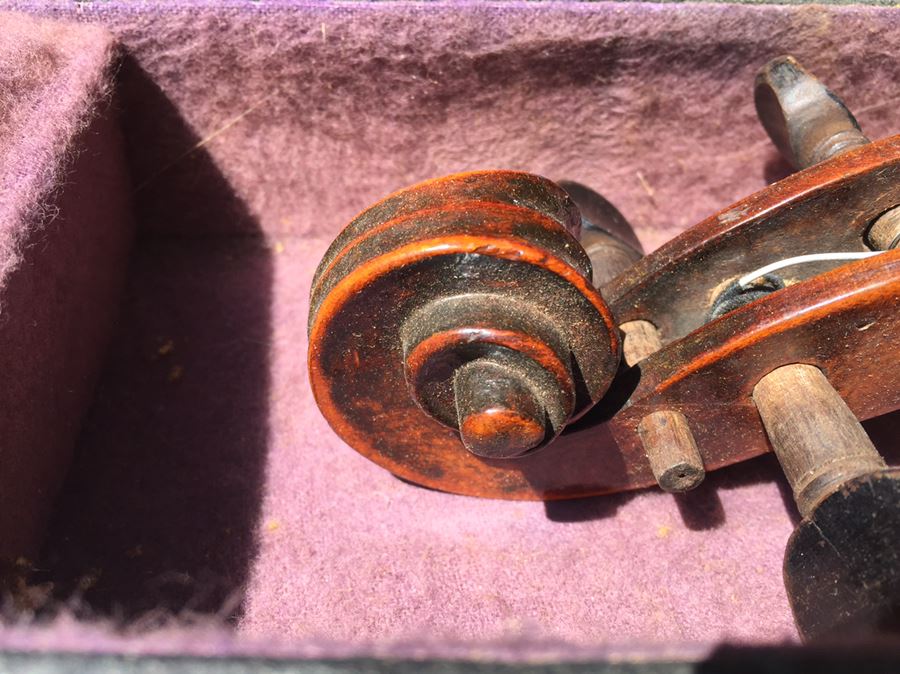 Old German Hopf Violin In Case With Two VOIRIN Bows [Photo 7]