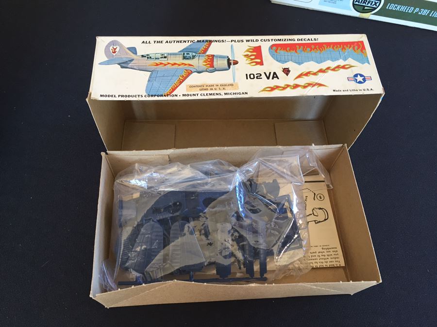 Huge Lot Of Vintage Model Airplane And Spacecraft Most Are New In Box With Unused Stickers Revell, Craft Masters, Matchbox, Airfix, Williams Bros., Entex [Photo 23]