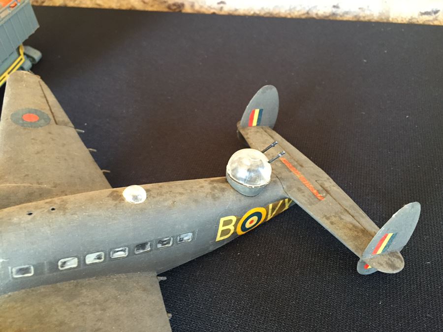 Vintage Rocket On Launch Pad And Aircraft [Photo 7]