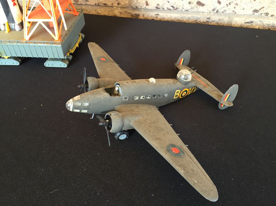 Vintage Rocket On Launch Pad And Aircraft [Photo 8]