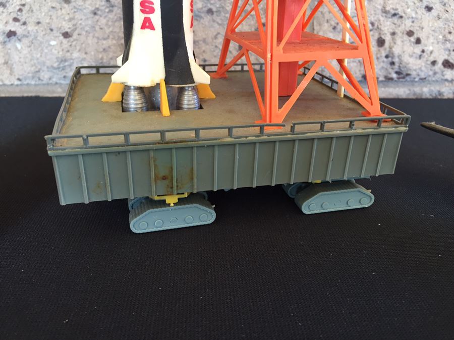 Vintage Rocket On Launch Pad And Aircraft [Photo 4]