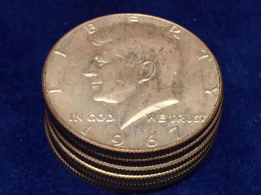 Various Kennedy Half Dollars 40% Silver Content 68 Grams Total Melt Value $18