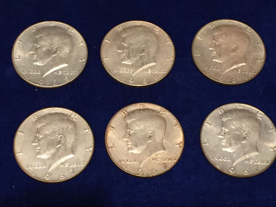 Various Kennedy Half Dollars 40% Silver Content 68 Grams Total Melt Value $18 [Photo 2]