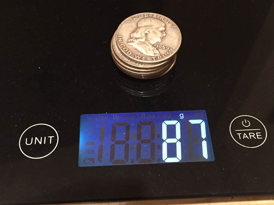 (7) Franklin Half Dollars 87 Grams Total Weight $51 Melt Value [Photo 5]