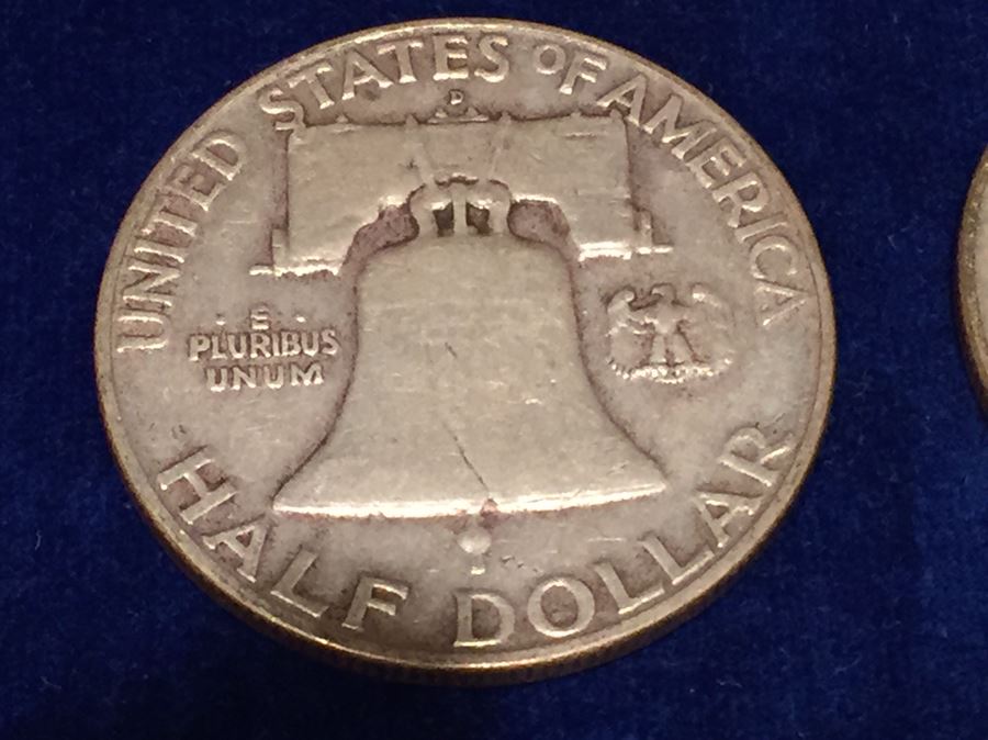 (7) Franklin Half Dollars 87 Grams Total Weight $51 Melt Value [Photo 4]