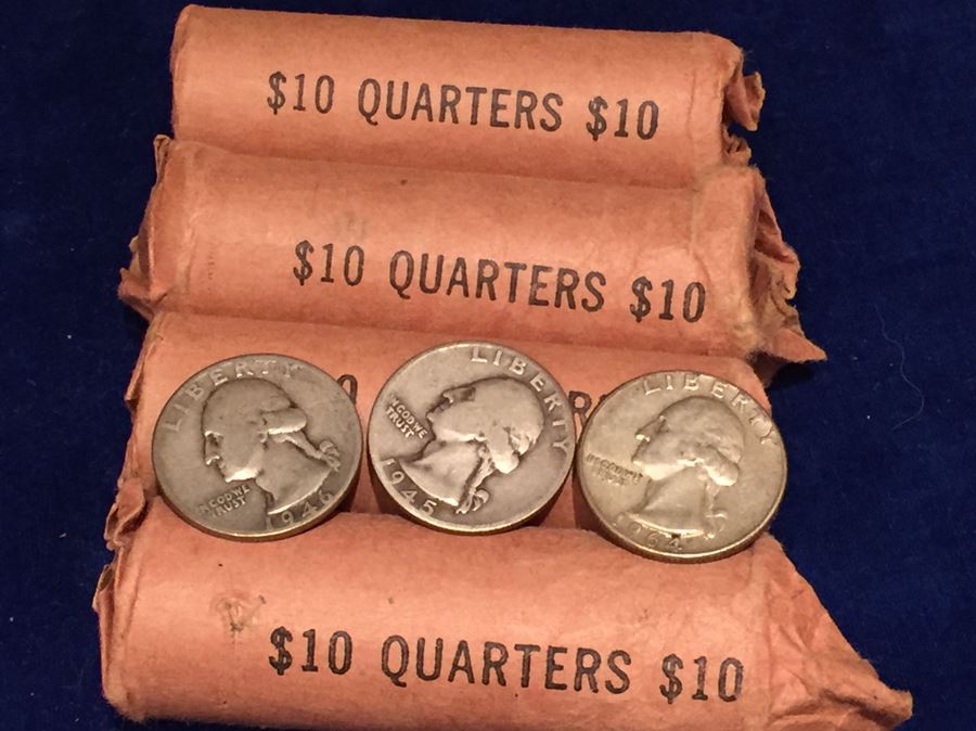 Huge Collection Of Silver Washington Quarters 1009 Grams Total Melt Value $598