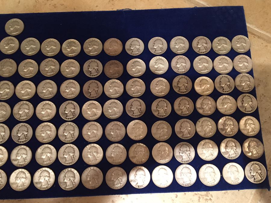 Huge Collection Of Silver Washington Quarters 1009 Grams Total Melt Value $598 [Photo 8]