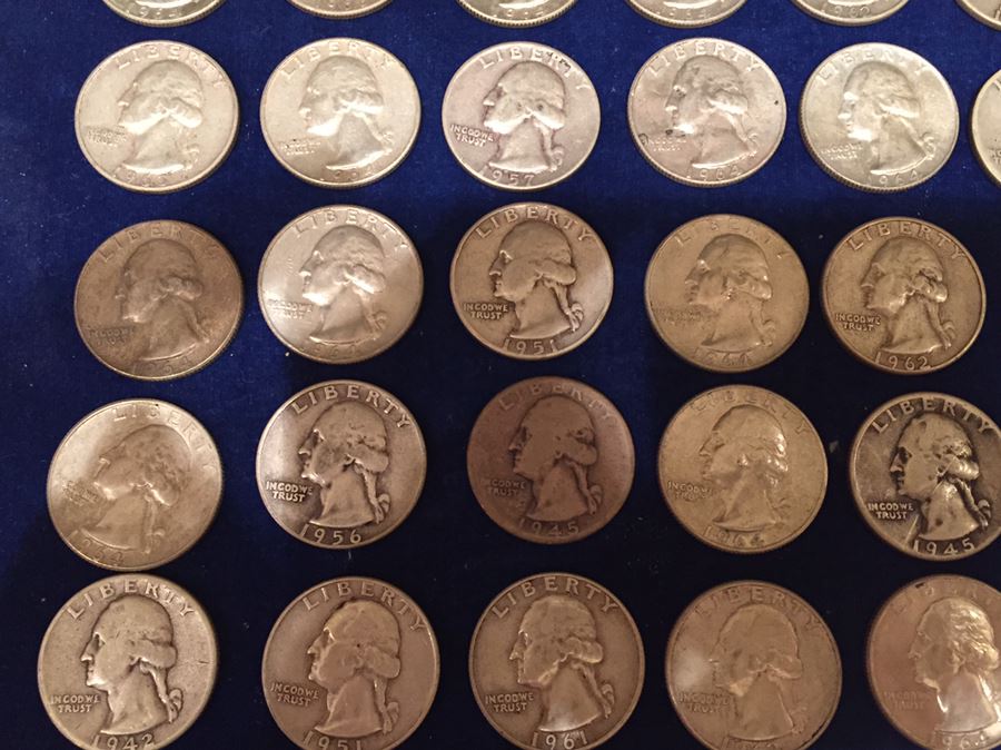 Huge Collection Of Silver Washington Quarters 1009 Grams Total Melt Value $598 [Photo 10]