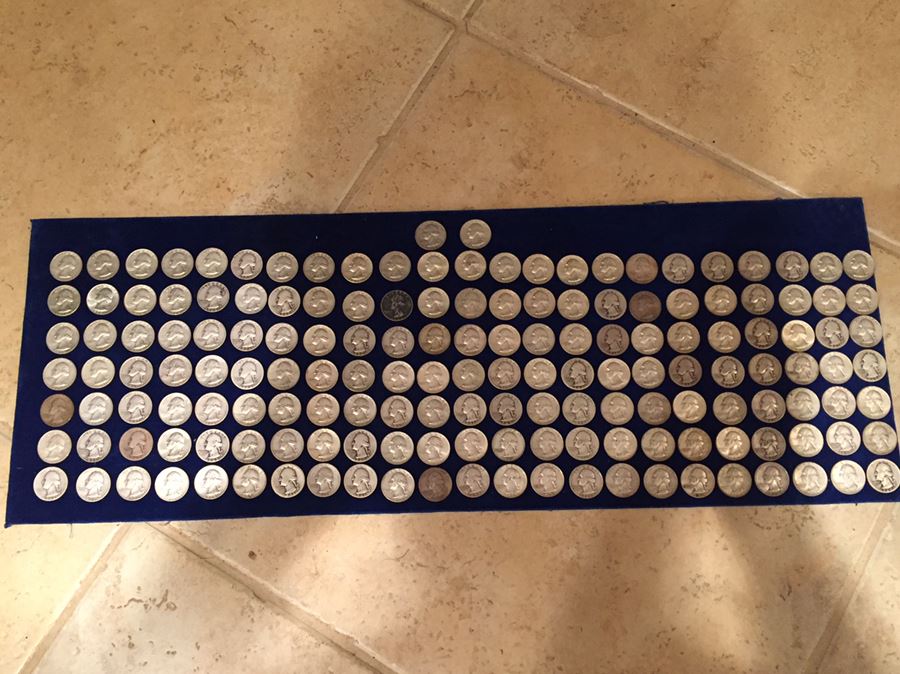 Huge Collection Of Silver Washington Quarters 1009 Grams Total Melt Value $598 [Photo 3]