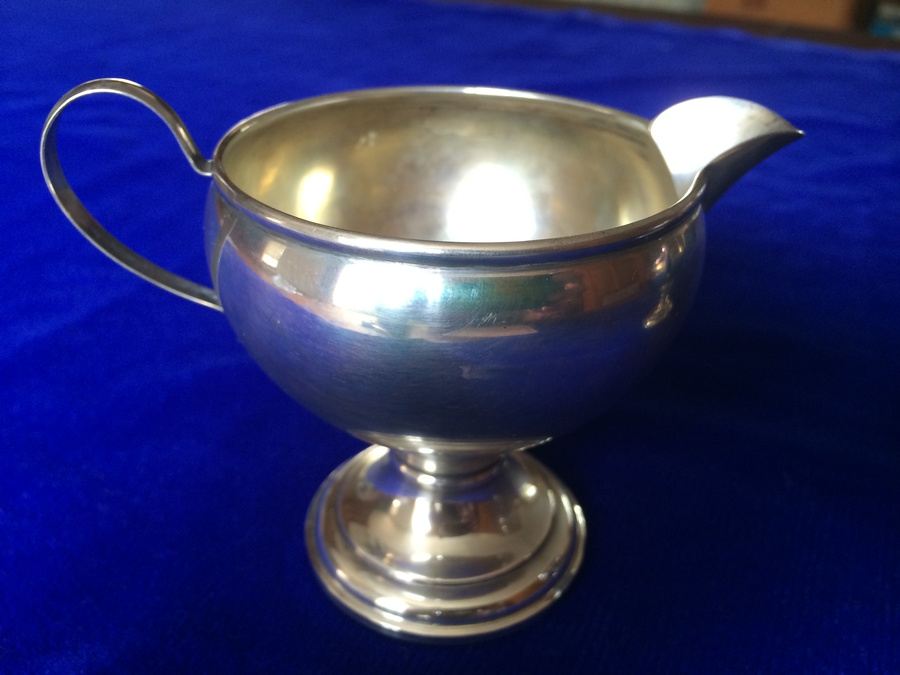 Sterling Weighted Sugar Bowl and Creamer [Photo 5]