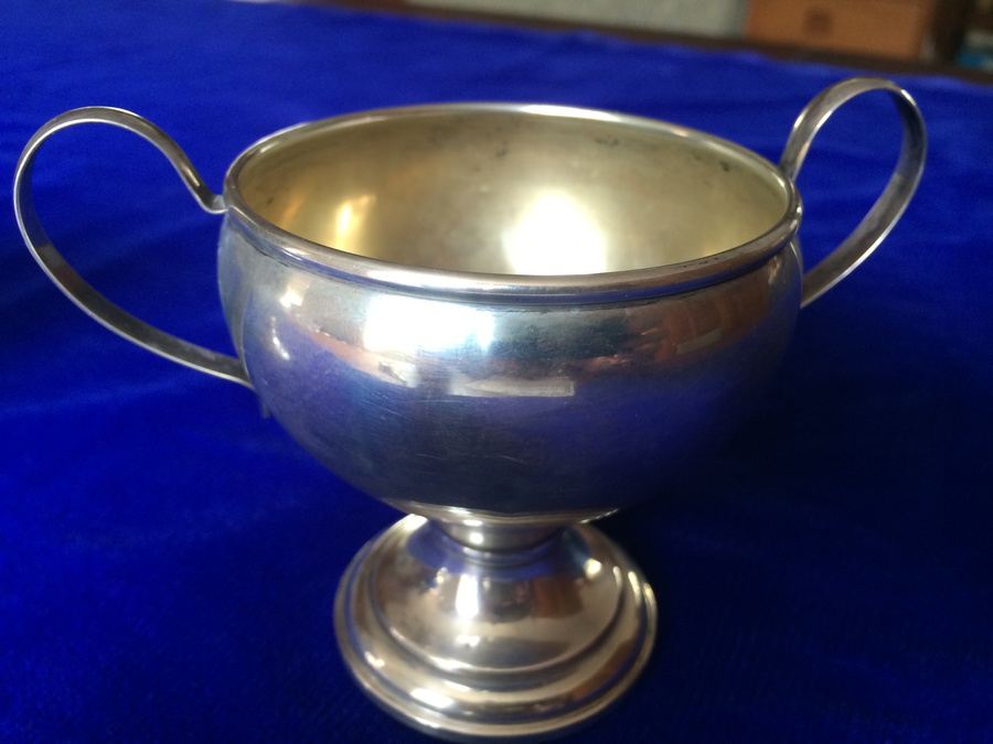 Sterling Weighted Sugar Bowl and Creamer [Photo 2]