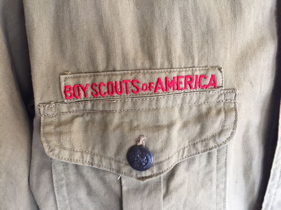 Vintage Boy Scouts Of America Button Down Shirt Uniform [Photo 2]
