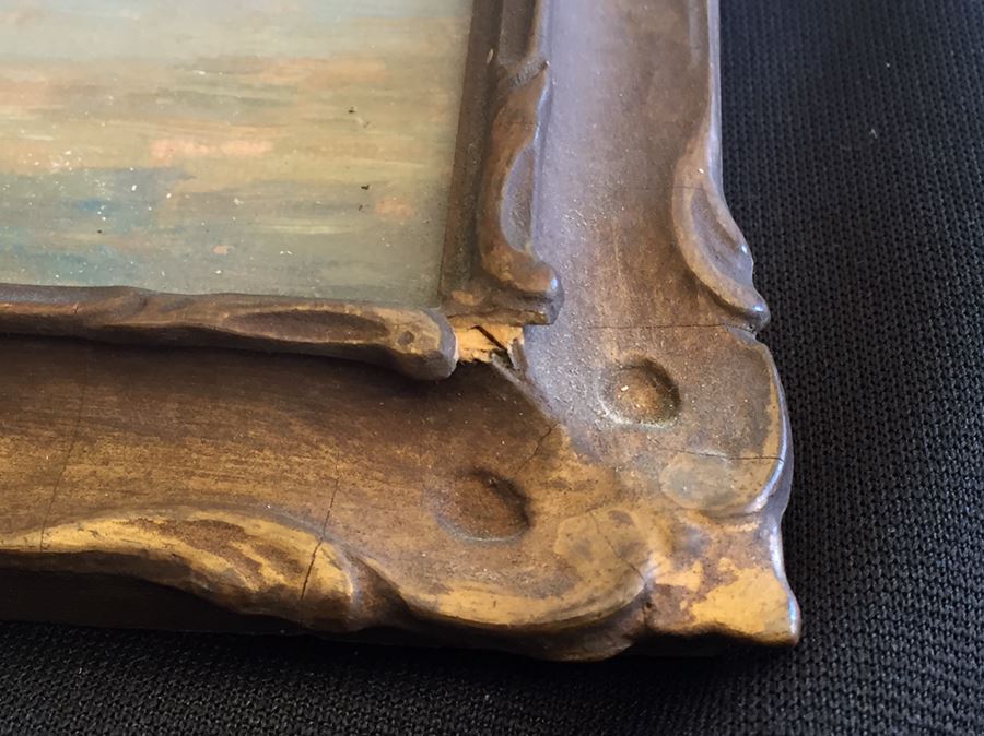 Impressive Early 1911 Original Oil Painting Plein Air In Old Frame Signed Lower Left By Charles William MacCord (1852 - 1923) [Photo 12]