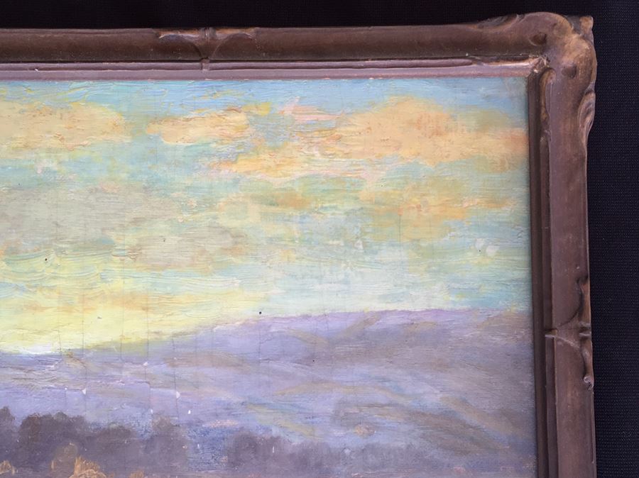 Impressive Early 1911 Original Oil Painting Plein Air In Old Frame Signed Lower Left By Charles William MacCord (1852 - 1923) [Photo 5]
