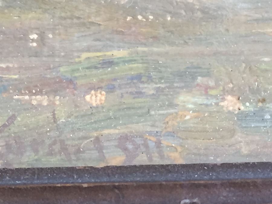 Impressive Early 1911 Original Oil Painting Plein Air In Old Frame Signed Lower Left By Charles William MacCord (1852 - 1923) [Photo 11]