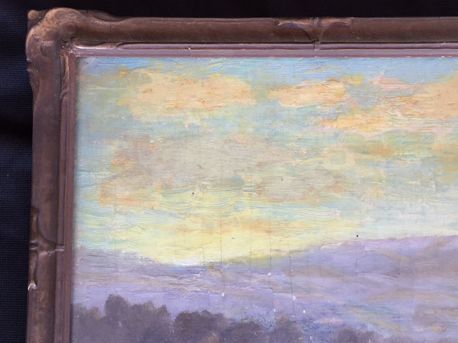 Impressive Early 1911 Original Oil Painting Plein Air In Old Frame Signed Lower Left By Charles William MacCord (1852 - 1923) [Photo 6]