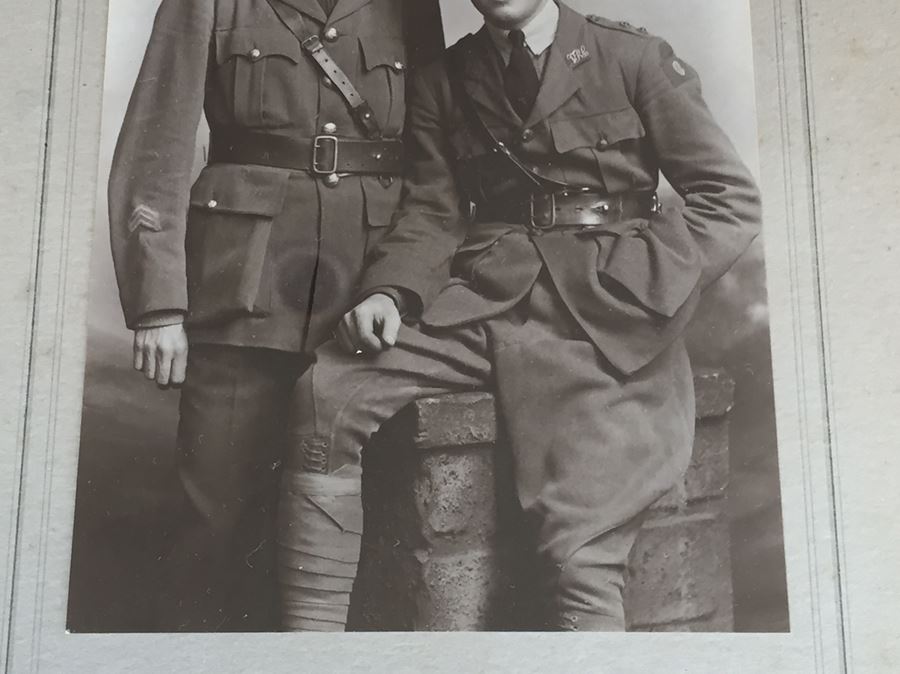 Pair Of Framed Military Photos Priest 1918 London England Photography Studio Lafayette [Photo 16]