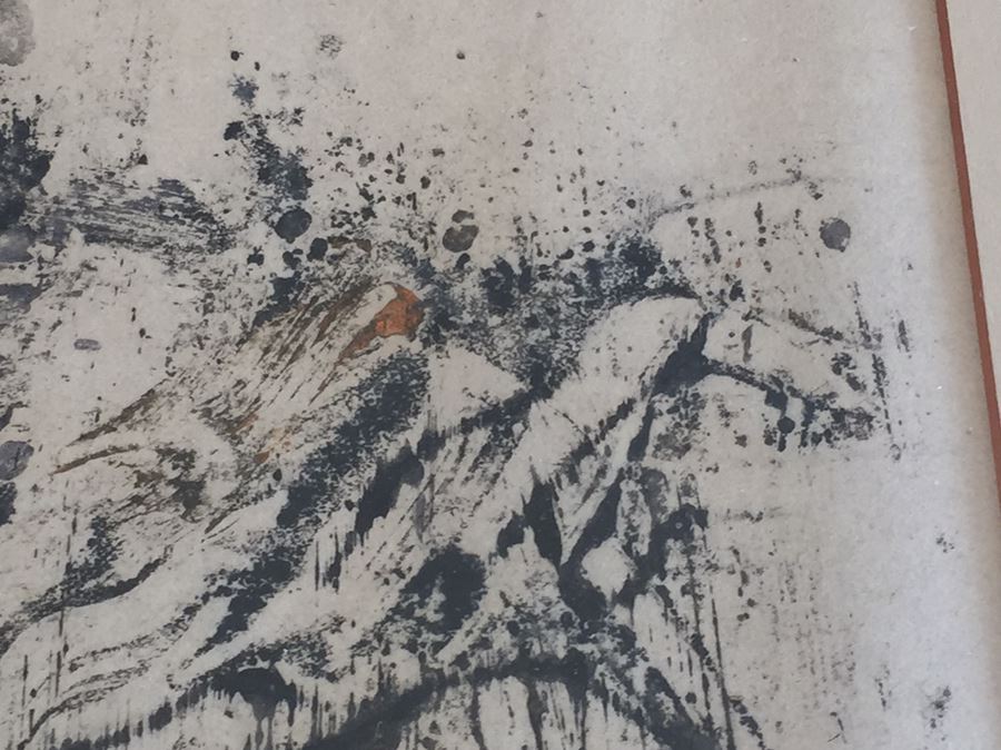 Original Abstract Mountain Landscape Signed Lower Right [Photo 7]