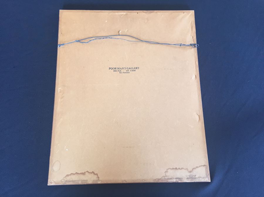 Original Abstract Mountain Landscape Signed Lower Right [Photo 12]