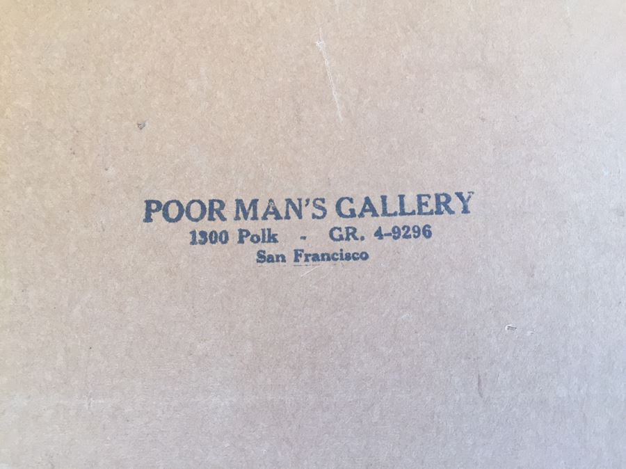 Original Abstract Mountain Landscape Signed Lower Right [Photo 13]