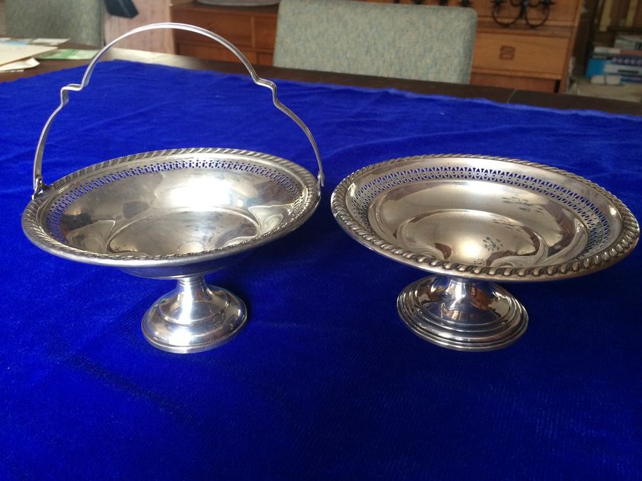 Sterling Weighted Footed Bowls / Candy Dish