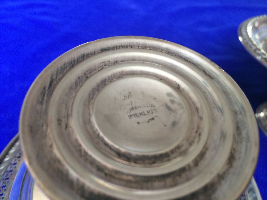 Sterling Weighted Footed Bowls / Candy Dish